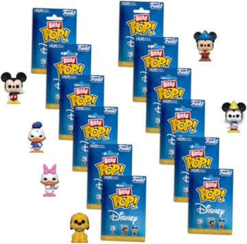 Funko 12 x Bitty Pop! Singles: Disney Classic Mystery Mini Collectible Toys 12-Piece Poly Bag