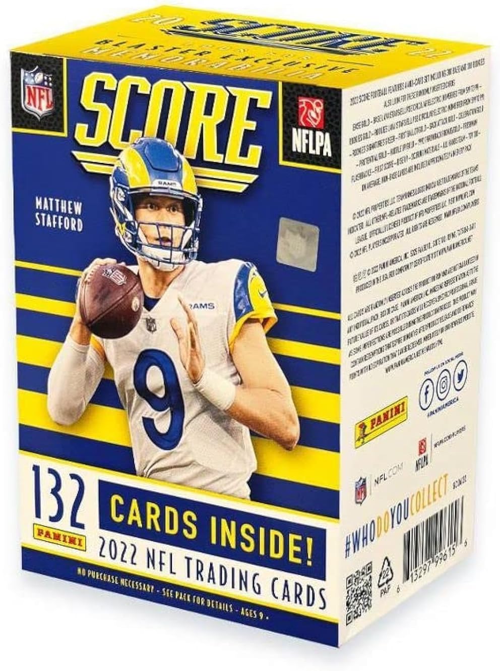 2022 Panini Score Football Trading Card Blaster Box - 132 Cards Inside