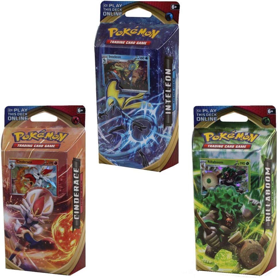Pokemon Sword and Shield All 3 Theme Decks: 60 Cards Each, 180 Total Cards!