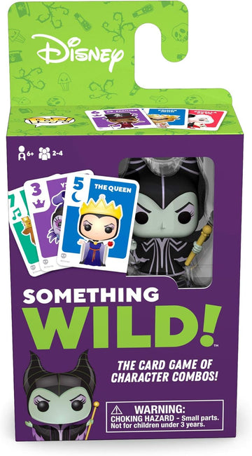 Funko Something Wild! Disney Villains with Maleficent Pocket Pop! Card Game for 2-4 Players Ages 6 and Up