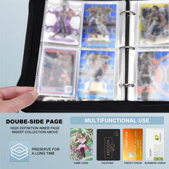 Basketball Card Binder for Basketball Cards 440 Pockets,Waterproof Trading Card Binder 4-Pocket with 55 Removable Sleeves Card Holder Album Compatible with Basketball Trading Cards 2024-2025