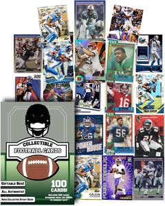 Assorted Set of 100 (Gold Package) Trading Cards - All New Condition Cards - Perfect Starter Set For Kids, Adults, & Collectors - Potential Superstar and Hall of Fame Cards Available - Retail Packaging- Valued at $2,999.00