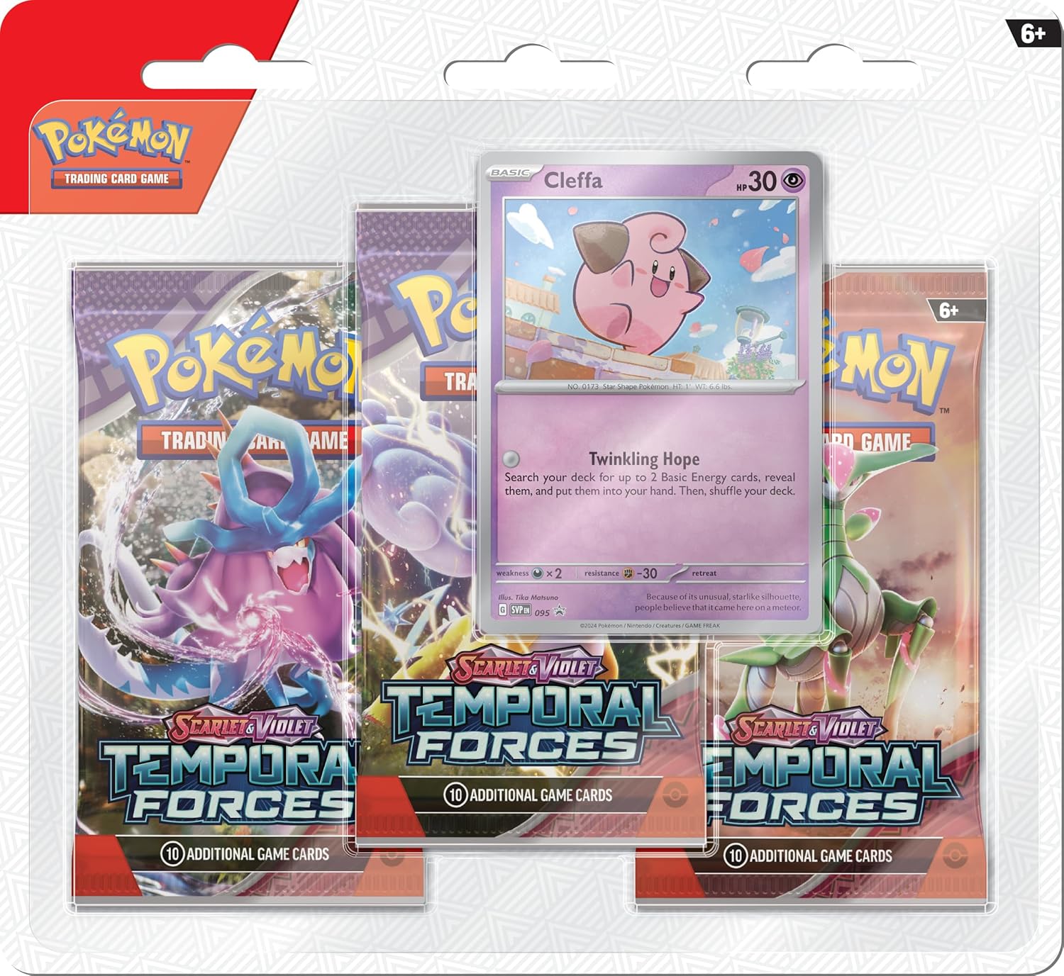 Pokémon TCG: Scarlet & Violet—Temporal Forces Three-Booster Blister - Random Character