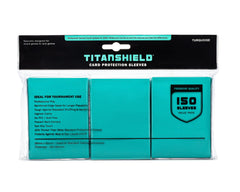 TitanShield (150 Sleeves, Black) Compatible with Standard Sized Board Games, MTG Magic The Gathering, Pokemon, Lorcana and Trading Cards 2.5" x 3.5" 66x91mm