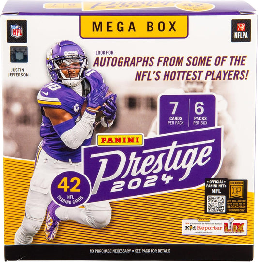 2024 Panini Prestige Football Trading Cards Mega Box