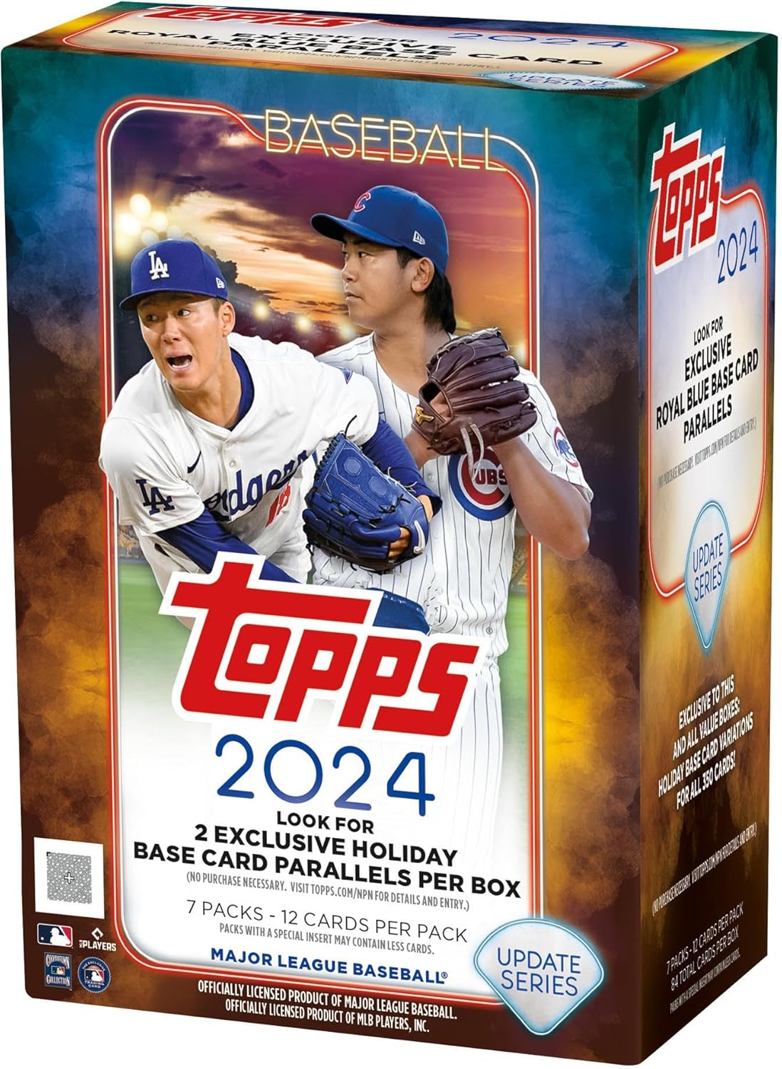 Topps 2024 Updates Baseball Retail Value Box - 7 Packs per Box & 12 Cards per Pack