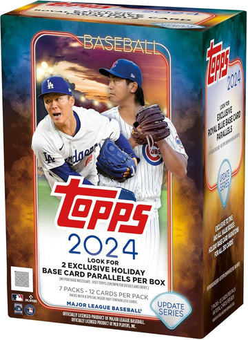 Topps 2024 Updates Baseball Retail Value Box - 7 Packs per Box & 12 Cards per Pack