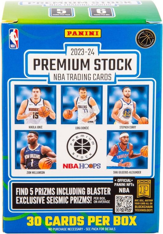 2023-24 Panini Premium Stock Basketball Trading Cards Blaster Box