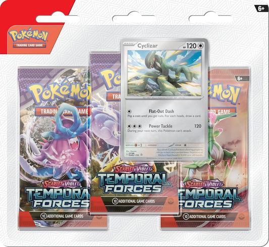 Pokémon TCG: Scarlet & Violet—Temporal Forces Three-Booster Blister - Random Character