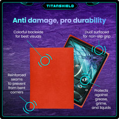 TitanShield (150 Sleeves, Black) Compatible with Standard Sized Board Games, MTG Magic The Gathering, Pokemon, Lorcana and Trading Cards 2.5" x 3.5" 66x91mm