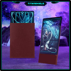 TitanShield (150 Sleeves, Black) Compatible with Standard Sized Board Games, MTG Magic The Gathering, Pokemon, Lorcana and Trading Cards 2.5" x 3.5" 66x91mm
