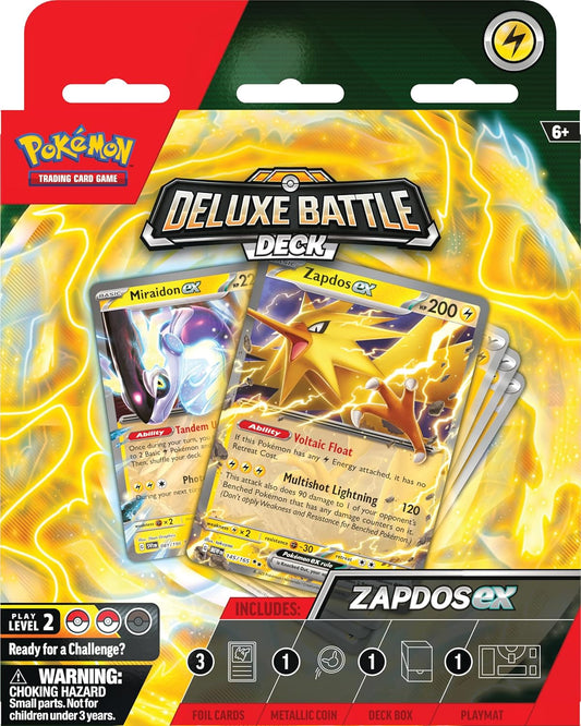 Pokémon TCG: Zapdos ex Deluxe Battle Deck (Ready-to-Play 60-Card Deck & Accessories)