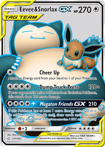 Eevee & Snorlax GX Team Up
